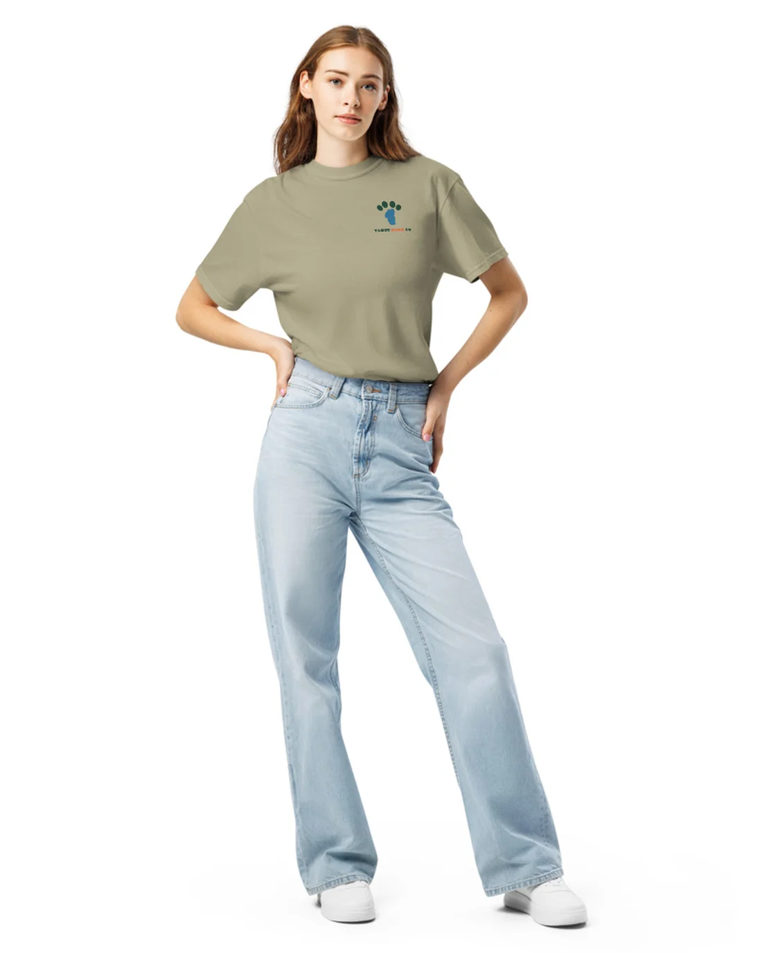 The front of the Trailhead Committee tee, with the Tahoe Bark Co. logo at the heart.